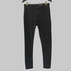 Bundle It! ZUDIO Women Skinny Fit Highrise Stretch Charcoal Black Jeans Size 30